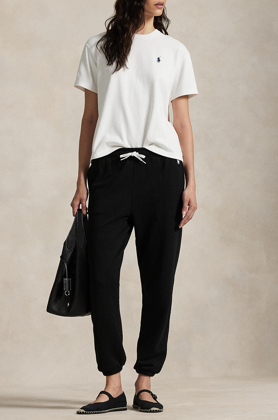 POLO RALPH LAUREN Pantalon de jogging en molleton léger Pony Femme NOIR 4