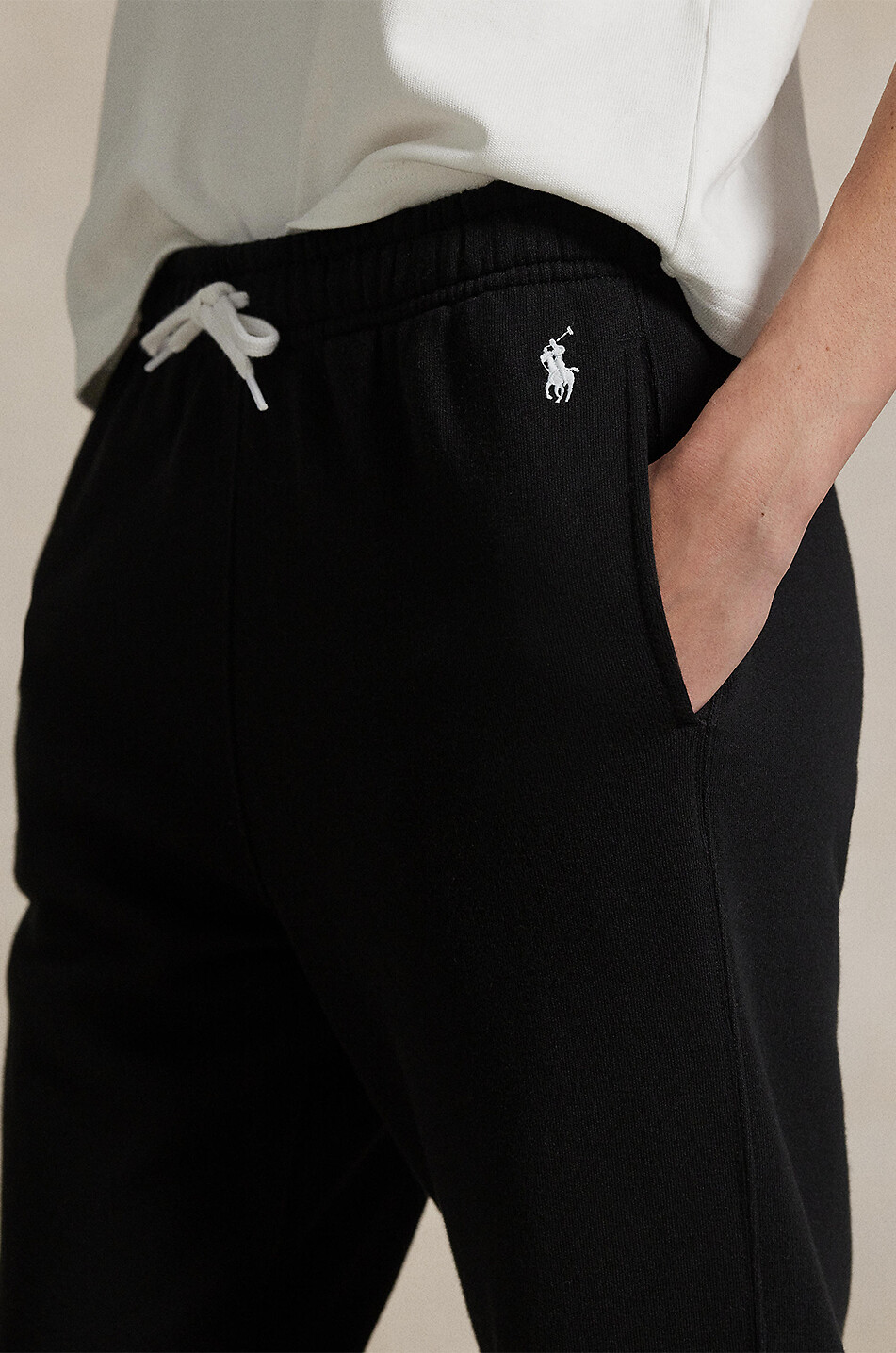 POLO RALPH LAUREN Pantalon de jogging en molleton léger Pony Femme NOIR 5