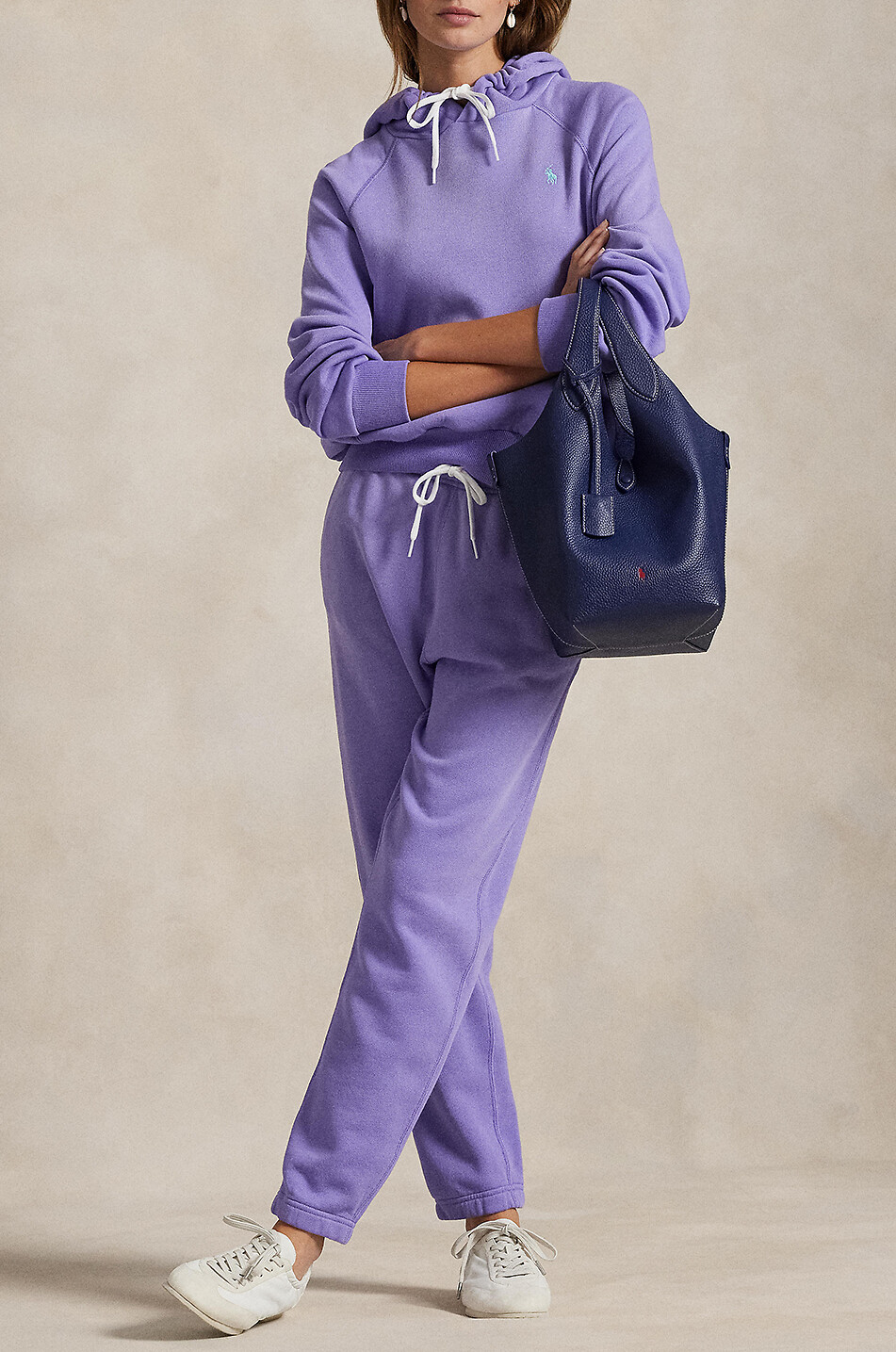 POLO RALPH LAUREN Pantalon de jogging en molleton léger Pony Femme VIOLET 5