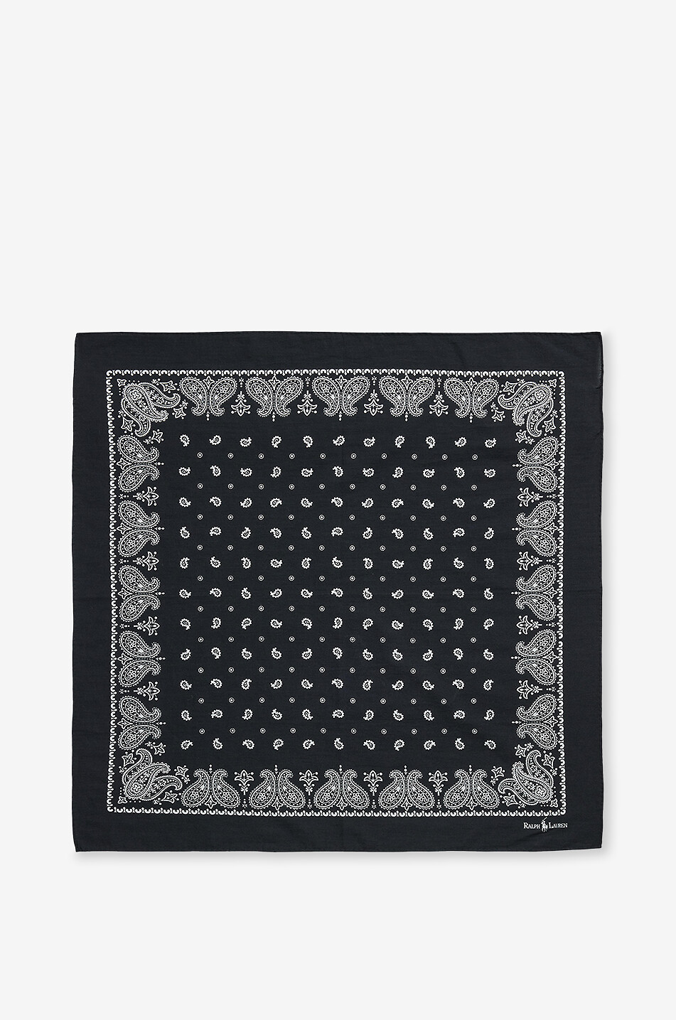 POLO RALPH LAUREN Paisley printed cotton bandana Women BLACK 1