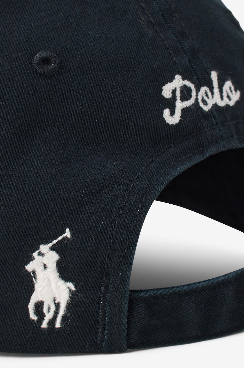 POLO RALPH LAUREN Dog embroidered cotton twill baseball cap Men BLACK 4