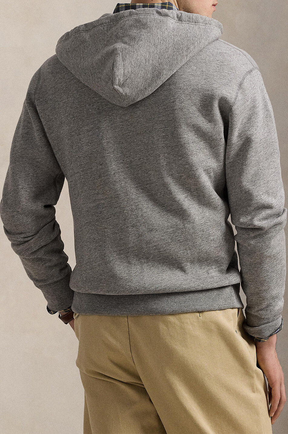 POLO RALPH LAUREN Sweat-shirt zippé à capuche brodé Letterman Polo Logo Homme GRIS 3