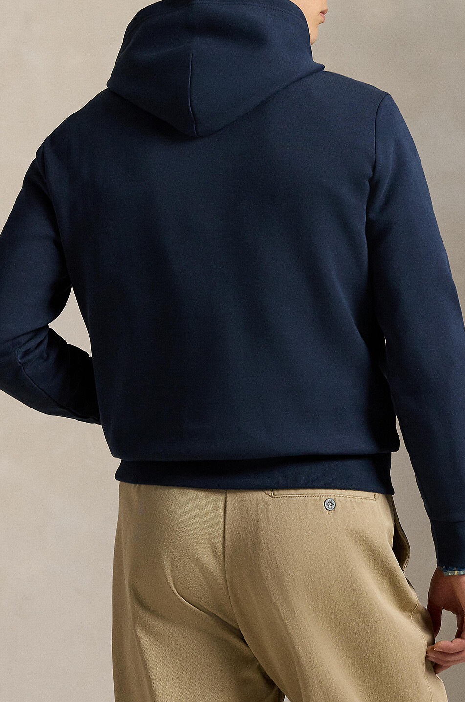 POLO RALPH LAUREN Script Logo Double-Knit hooded sweatshirt Men DARK BLUE 4