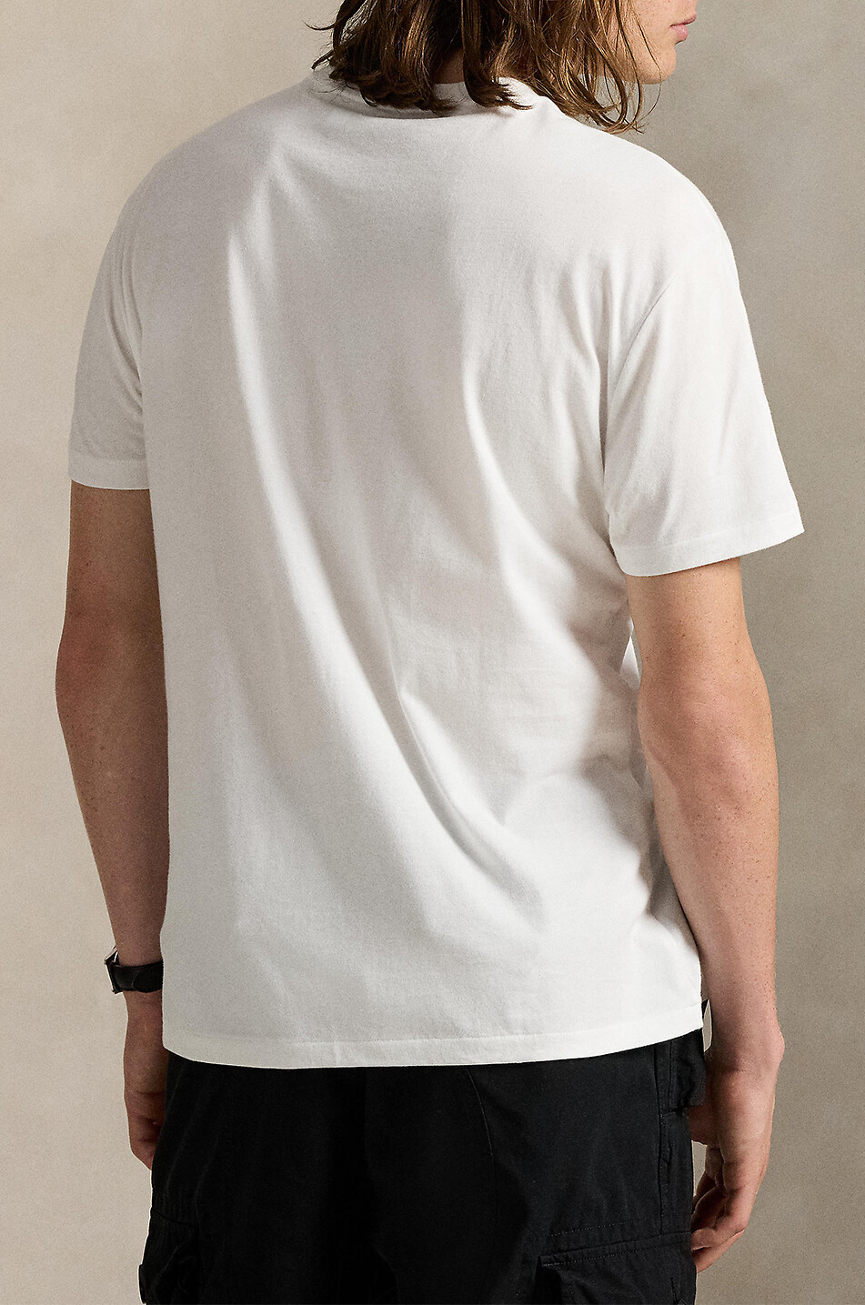 POLO RALPH LAUREN T-shirt à manches courtes Classic Fit Script Logo Homme BLANC 4