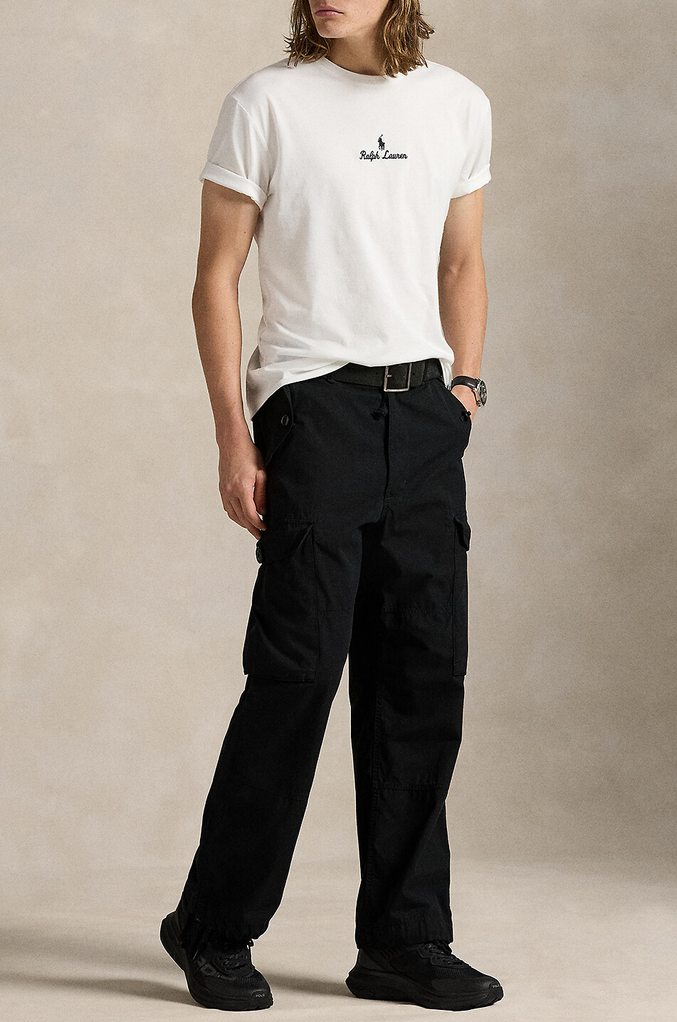POLO RALPH LAUREN T-shirt à manches courtes Classic Fit Script Logo Homme BLANC 6