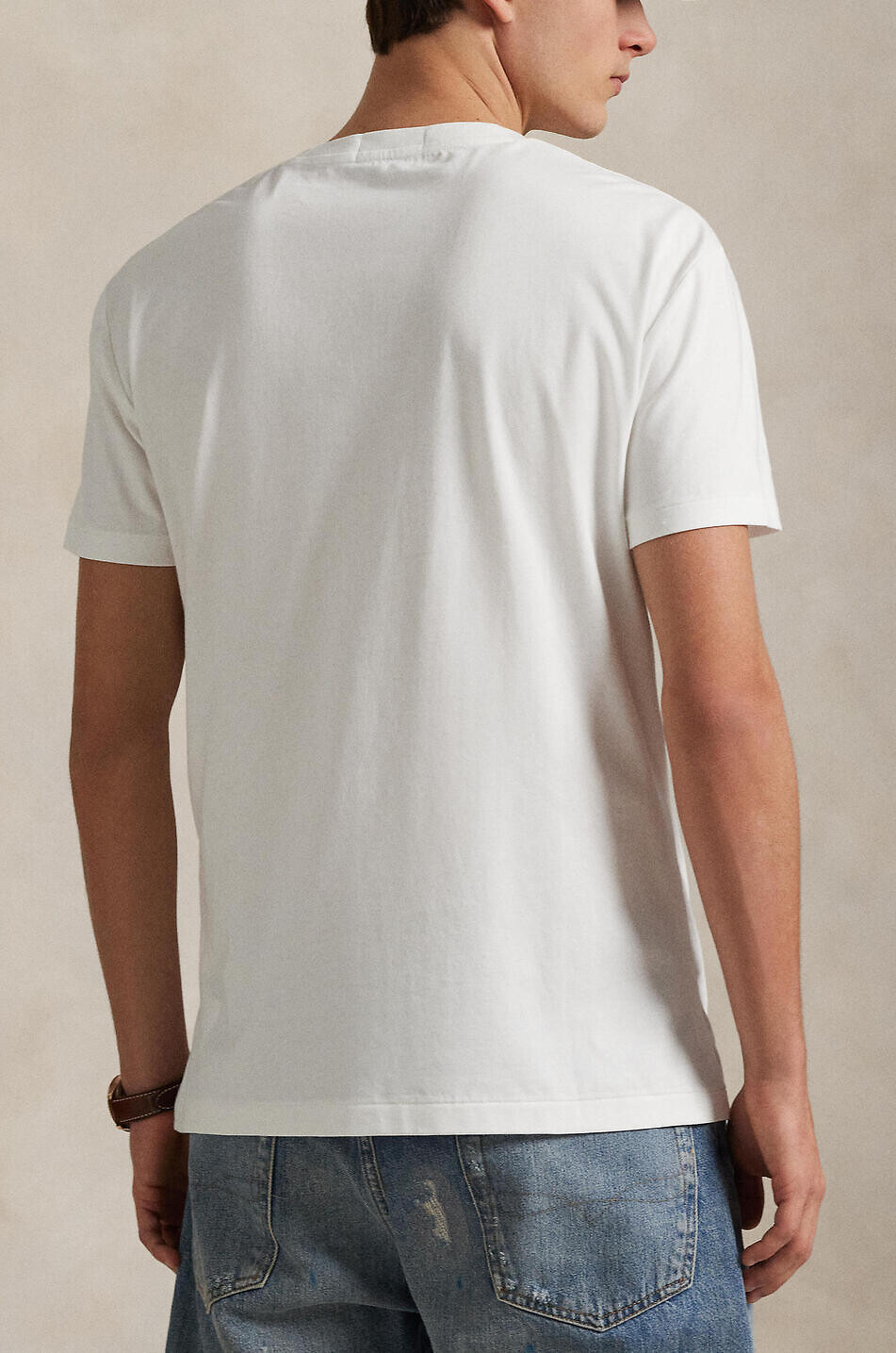 POLO RALPH LAUREN Kurzarm-T-Shirt Classic Fit Vintage Logo Herren WEISS 3