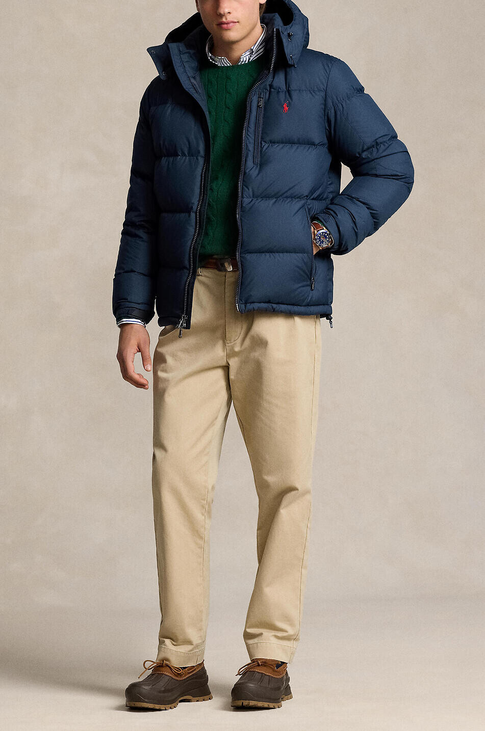 POLO RALPH LAUREN Kurze Stepp-Daunenjacke mit Kapuze The Gorham Herren DUNKELBLAU 4