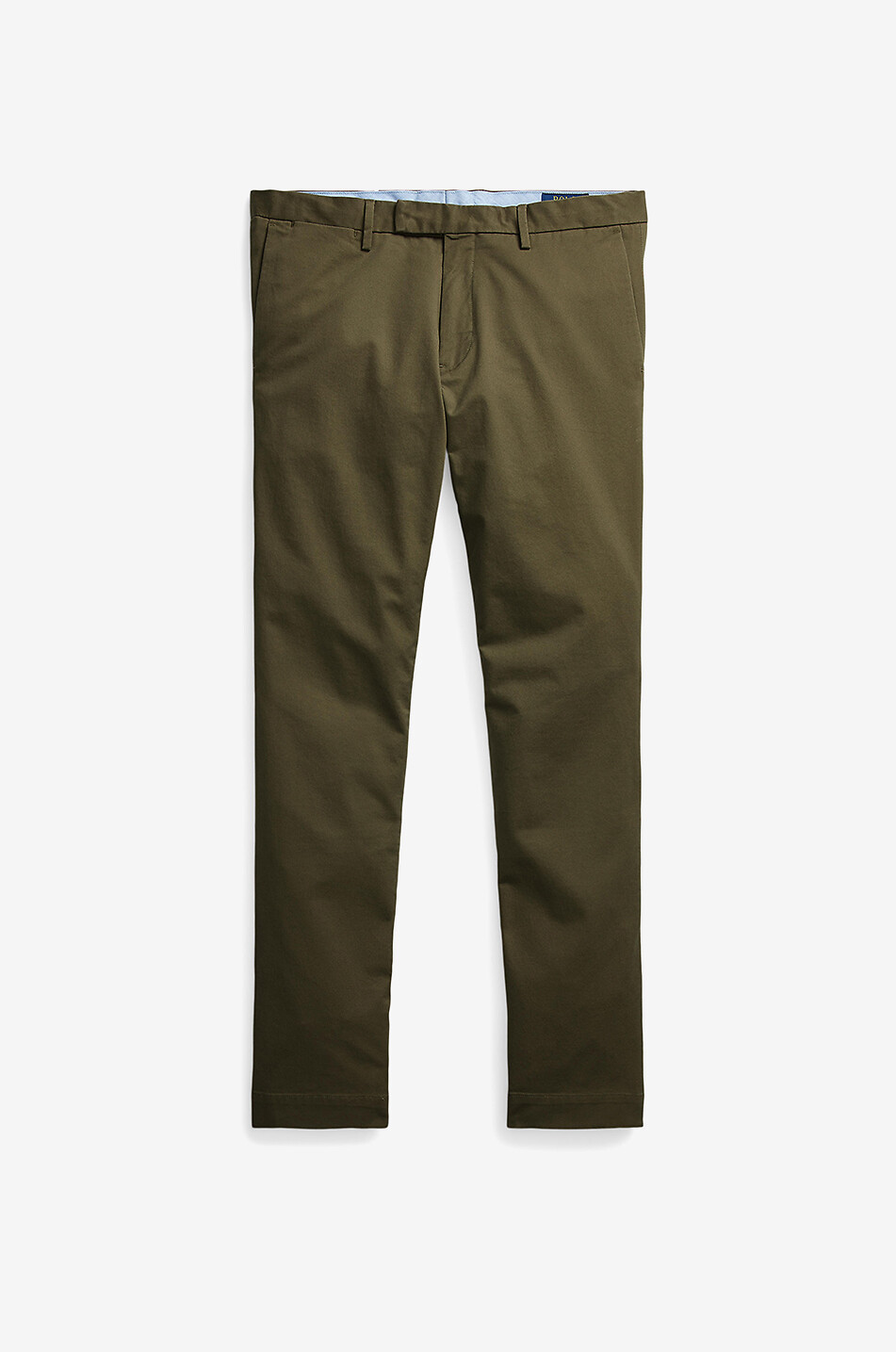 Cotton stretch slim fit chino trousers