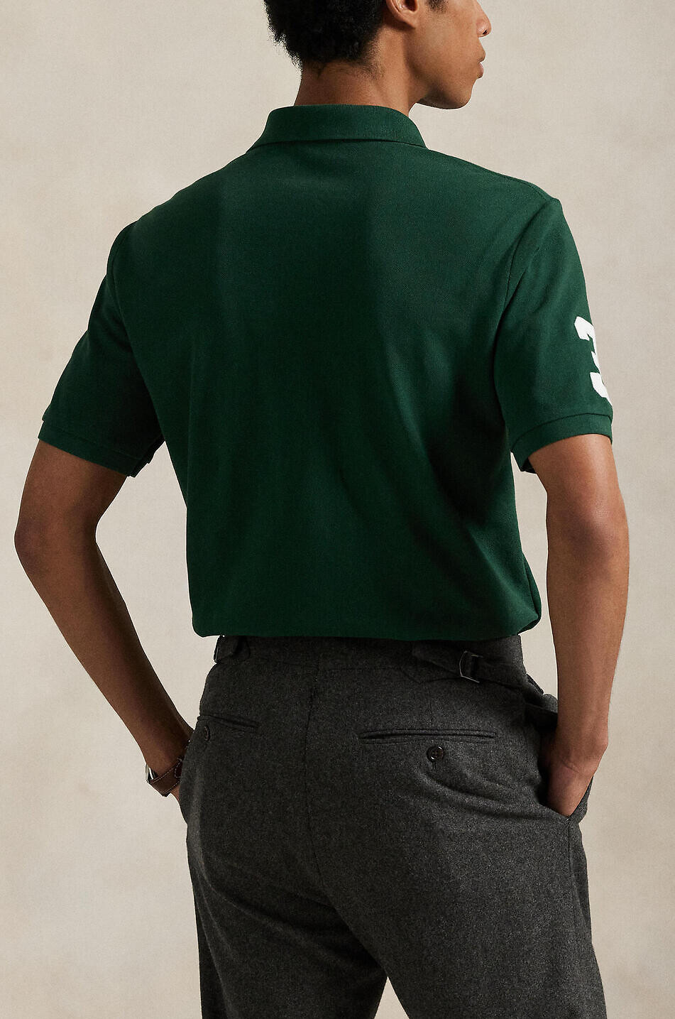 POLO RALPH LAUREN Kurzarm-Polohemd Custom Slim Fit 20th Anniversary Herren DUNKELGRÜN 3