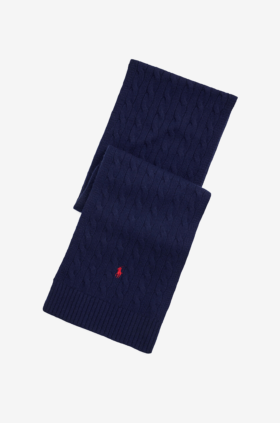 Écharpe en maille torsadée de laine mérinos Pony