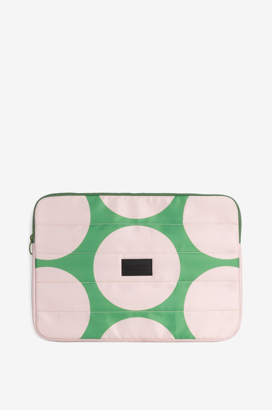 HELIO FERRETTI Lime Green polka dot zipped laptop case Home MULTI COLOURED 1