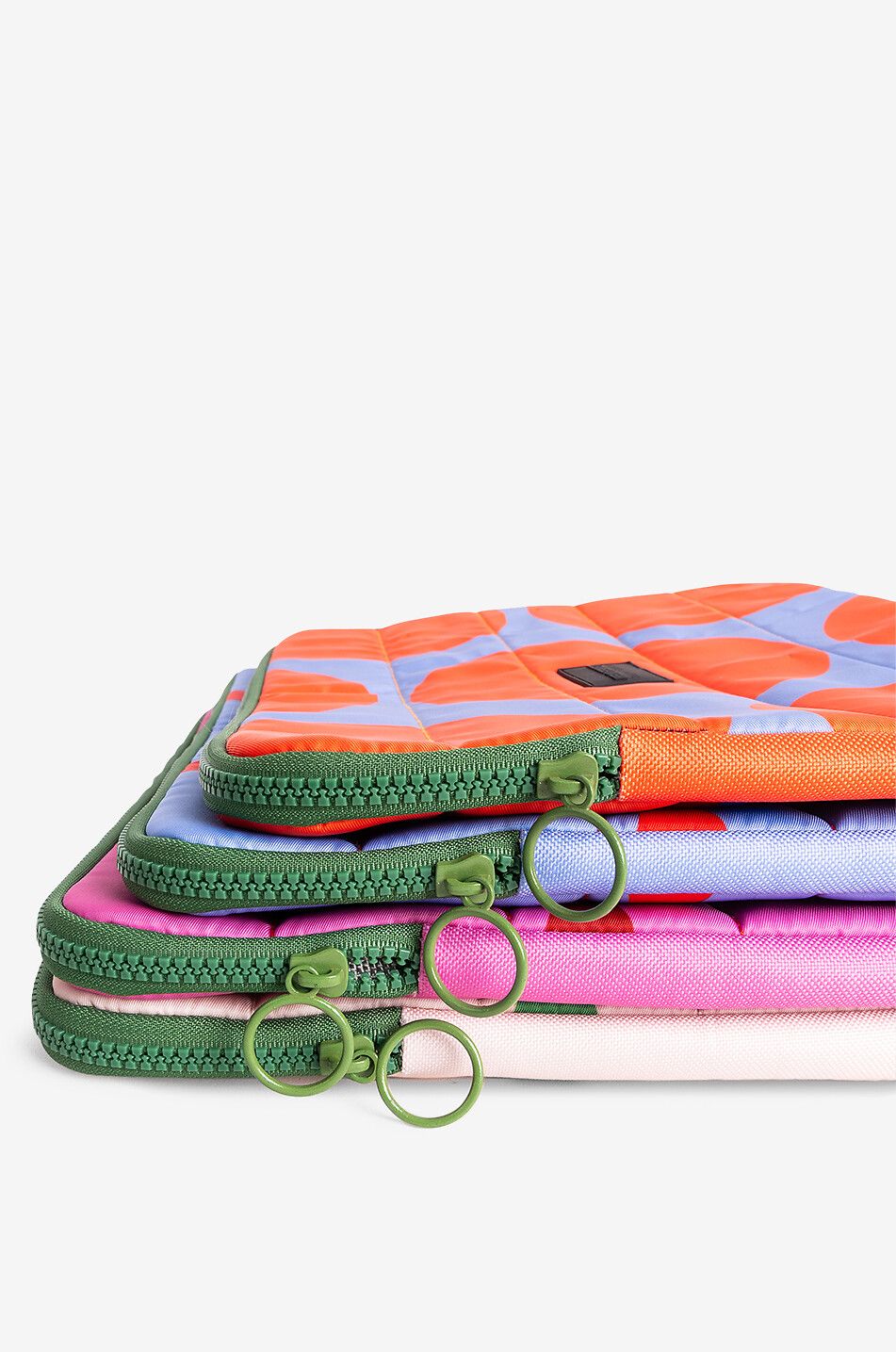 HELIO FERRETTI Lime Green polka dot zipped laptop case Home MULTI COLOURED 2
