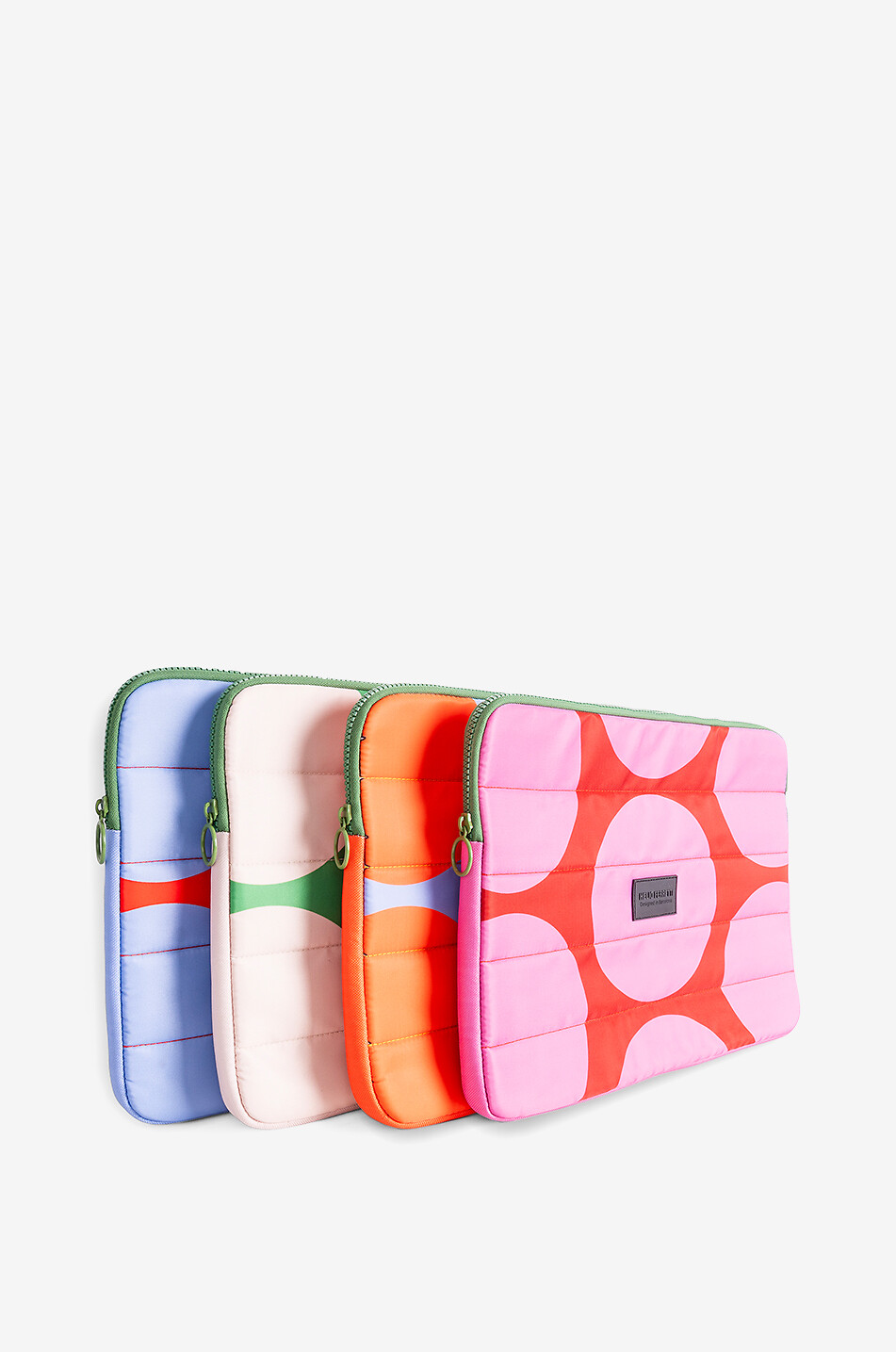 HELIO FERRETTI Lime Green polka dot zipped laptop case Home MULTI COLOURED 5