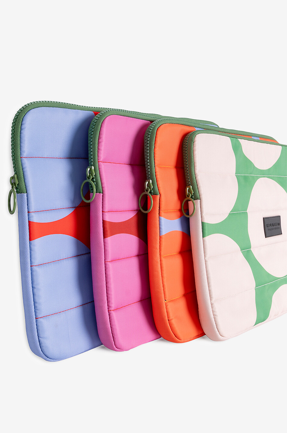 HELIO FERRETTI Lime Green polka dot zipped laptop case Home MULTI COLOURED 6