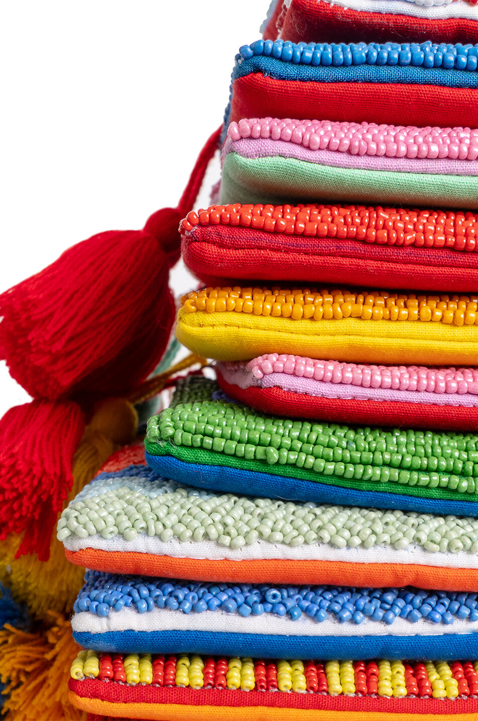 HELIO FERRETTI Pochette motif fleur Small Floral Maison MULTICOLORE 4