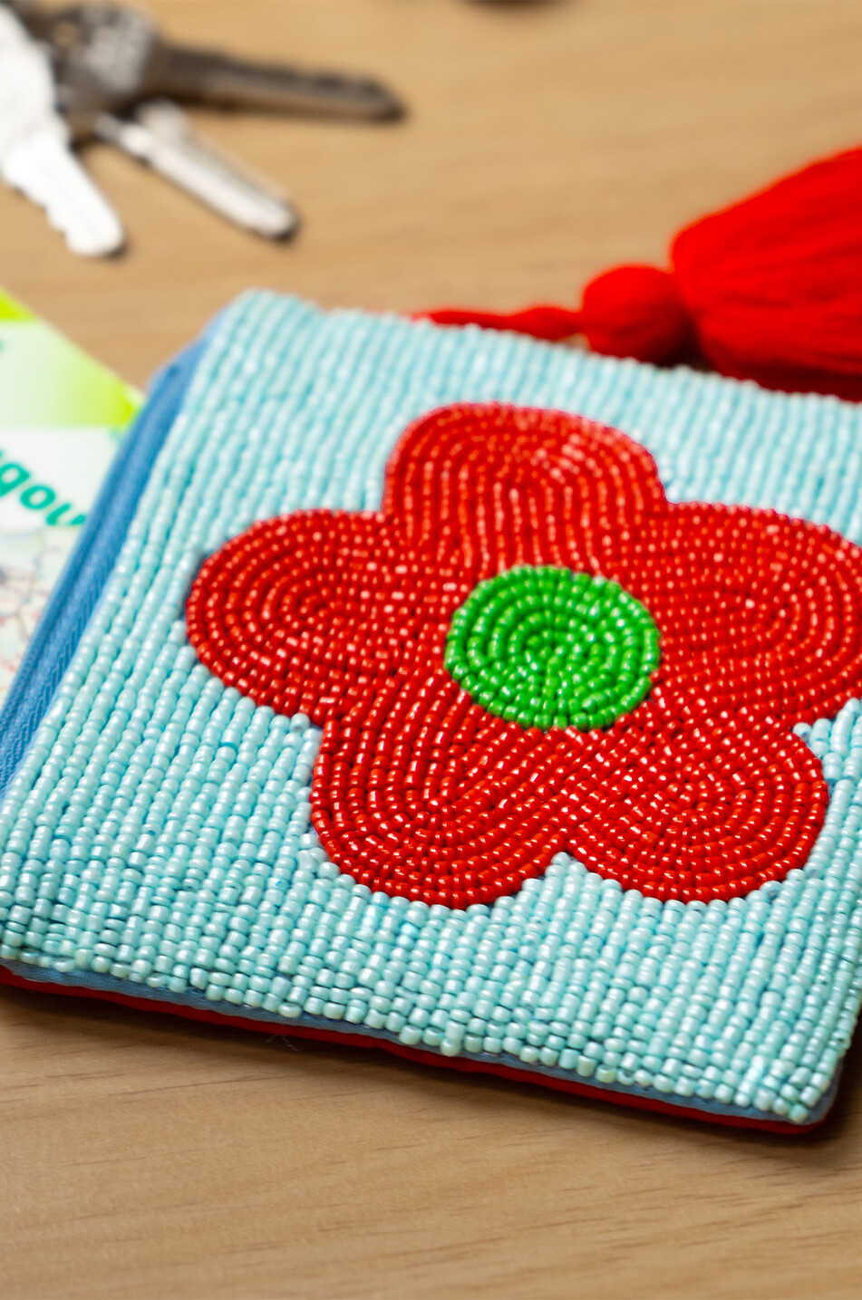 HELIO FERRETTI Pochette motif fleur Small Floral Maison MULTICOLORE 3