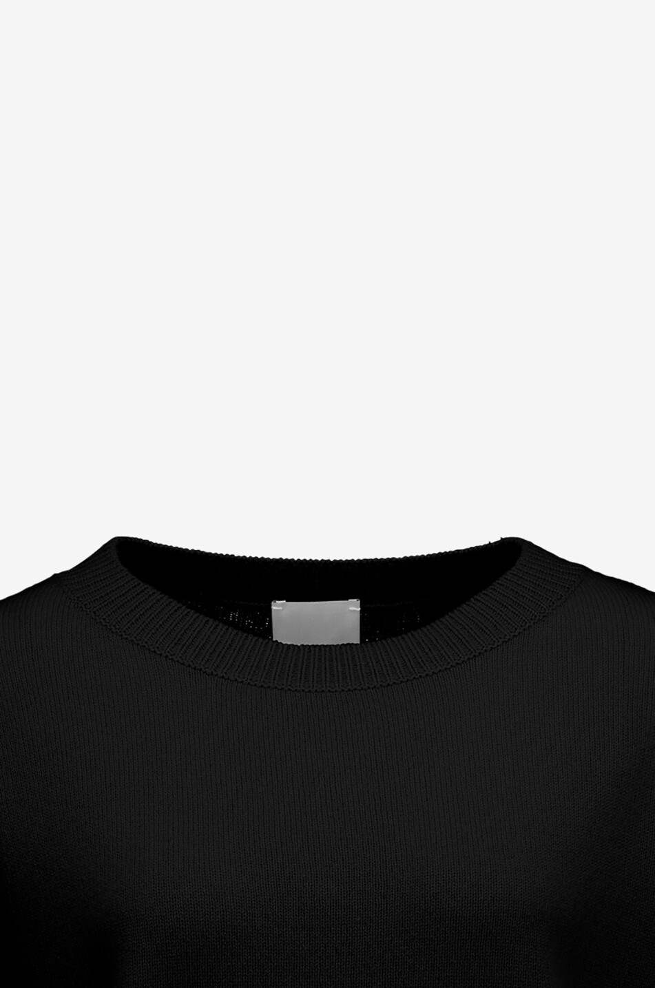ALLUDE Pull col rond en cachemire Femme NOIR 3