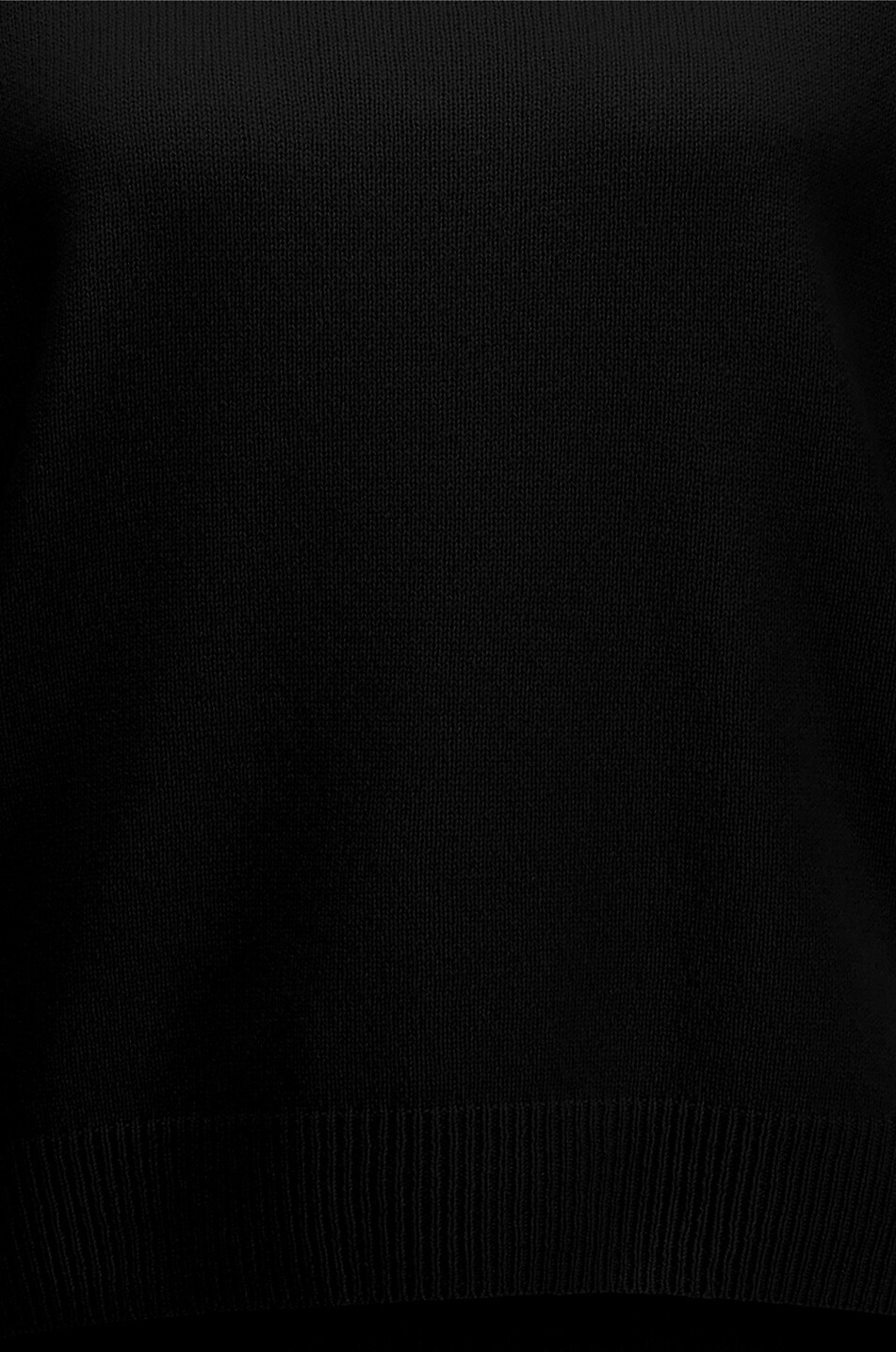 ALLUDE Pull col rond en cachemire Femme NOIR 4
