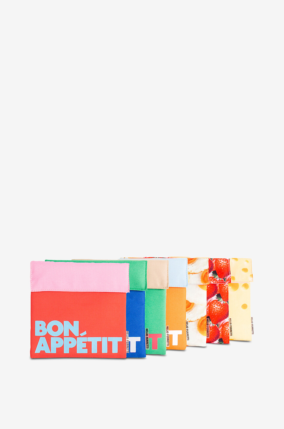 HELIO FERRETTI Fleckenabweisender Snack-Beutel Bon Appétit Haus BUNT 2