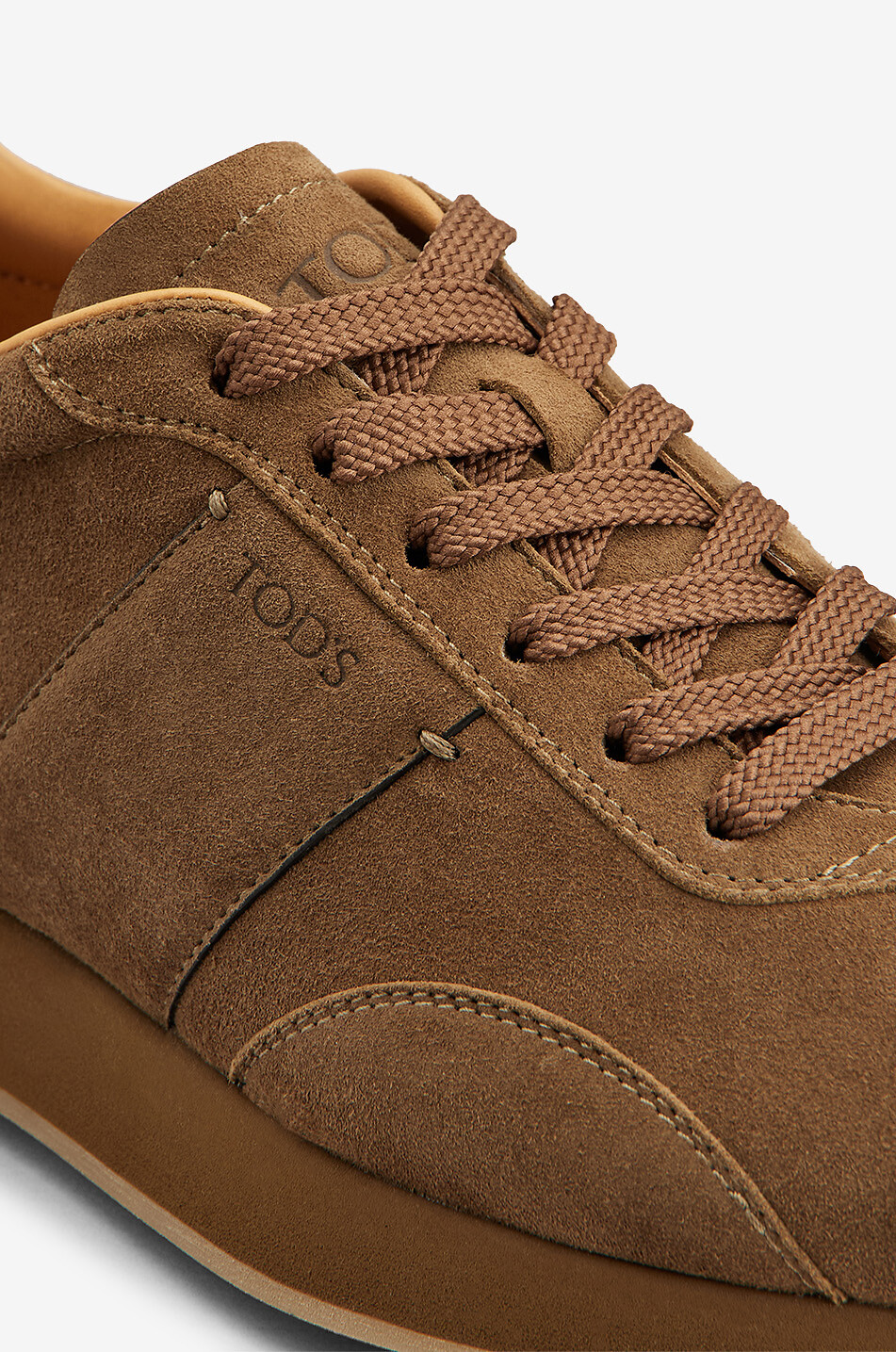 TOD'S Schnürsneakers aus Wildleder T Vintage Damen DUNKELBRAUN 5