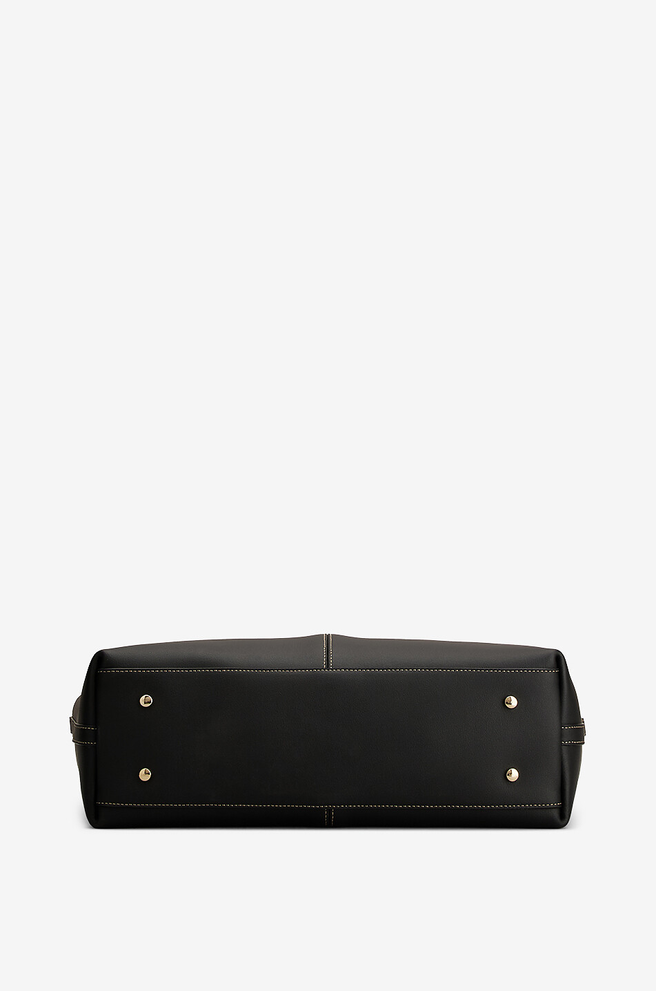 TOD'S Shopping Medium-Petit grained leather tote bag Women BLACK 3