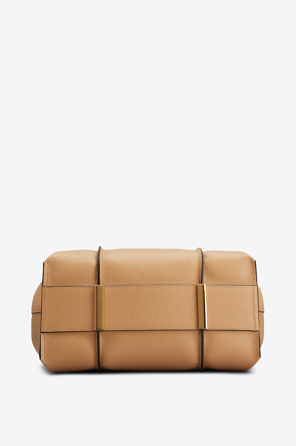 TOD'S Sac cabas en cuir grainé T Timeless Small Femme CAMEL 3