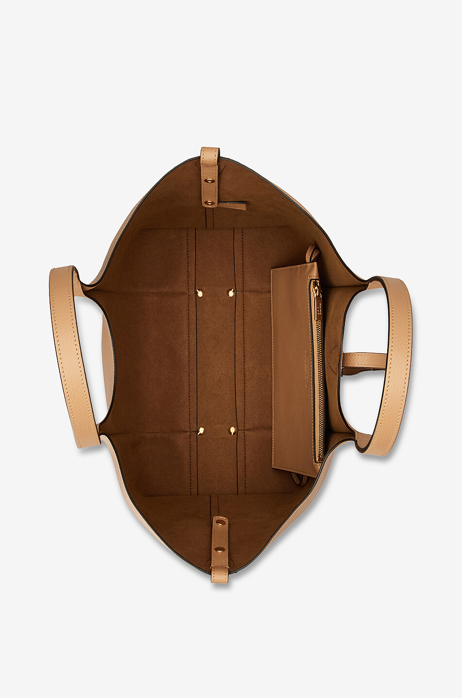 TOD'S Sac cabas en cuir grainé T Timeless Small Femme CAMEL 4