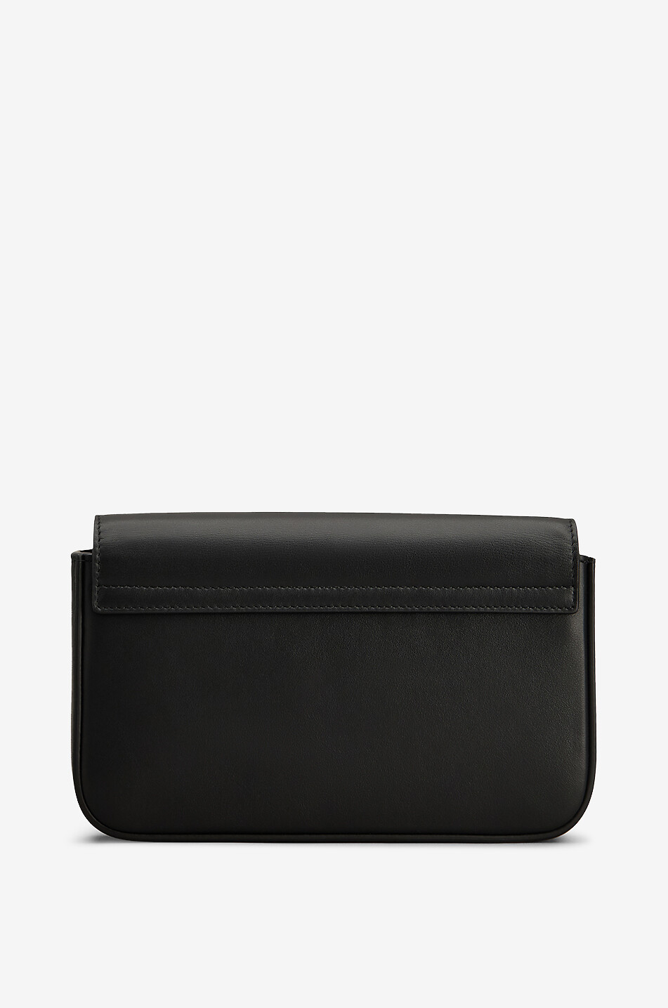 TOD'S Sac porté épaule en cuir lisse Mini Flap Femme NOIR 6