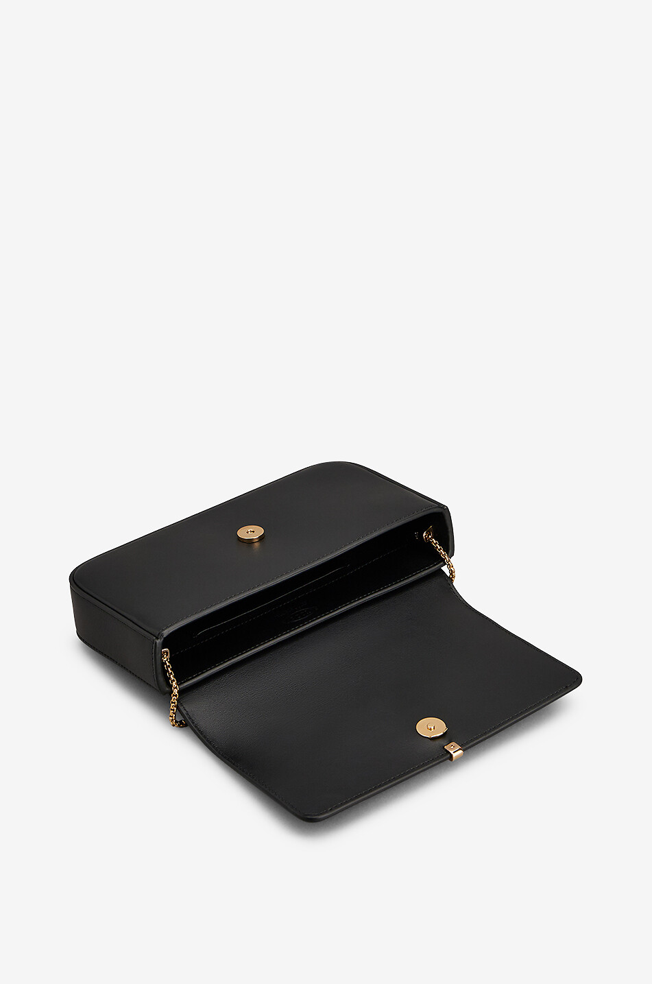 TOD'S Sac porté épaule en cuir lisse Mini Flap Femme NOIR 8