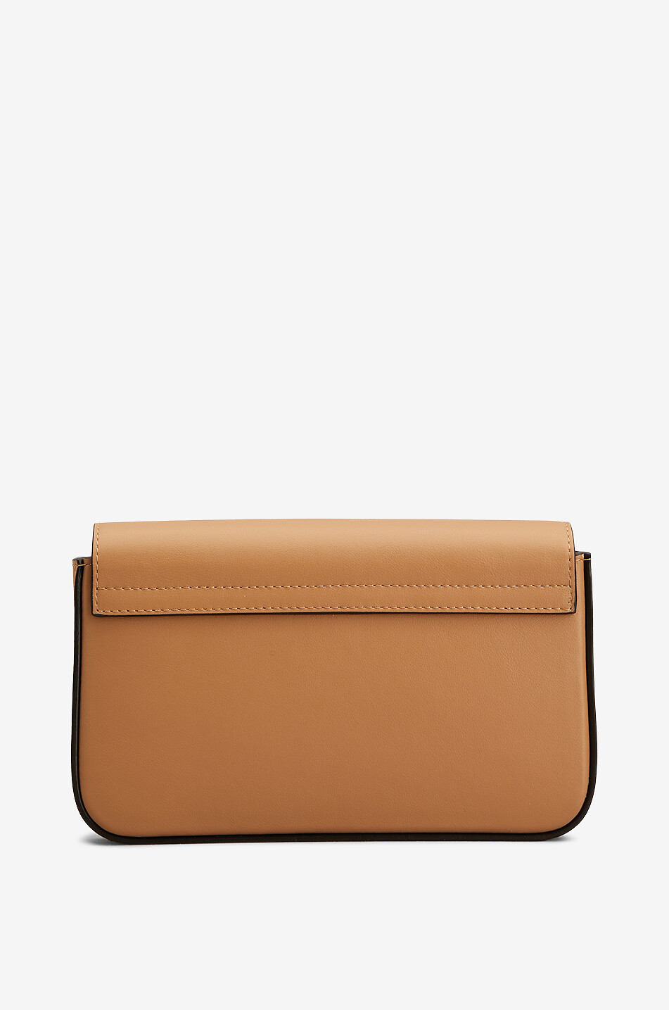TOD'S Sac porté épaule en cuir lisse Mini Flap Femme CAMEL 3