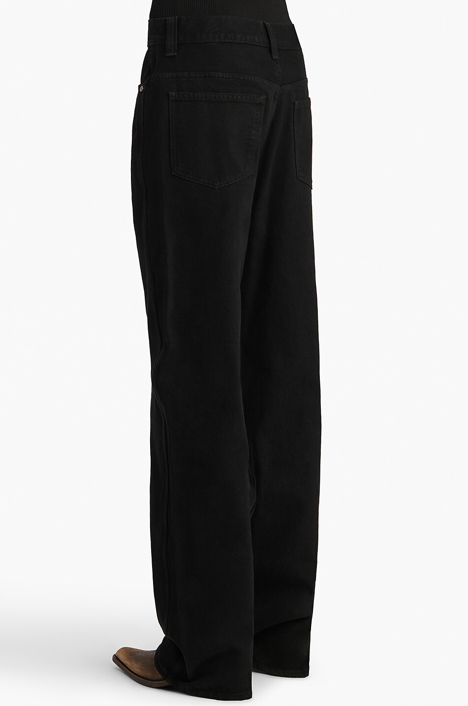 KHAITE Lässige Jeans mit niedriger Taille Bonnie Damen SCHWARZ 4
