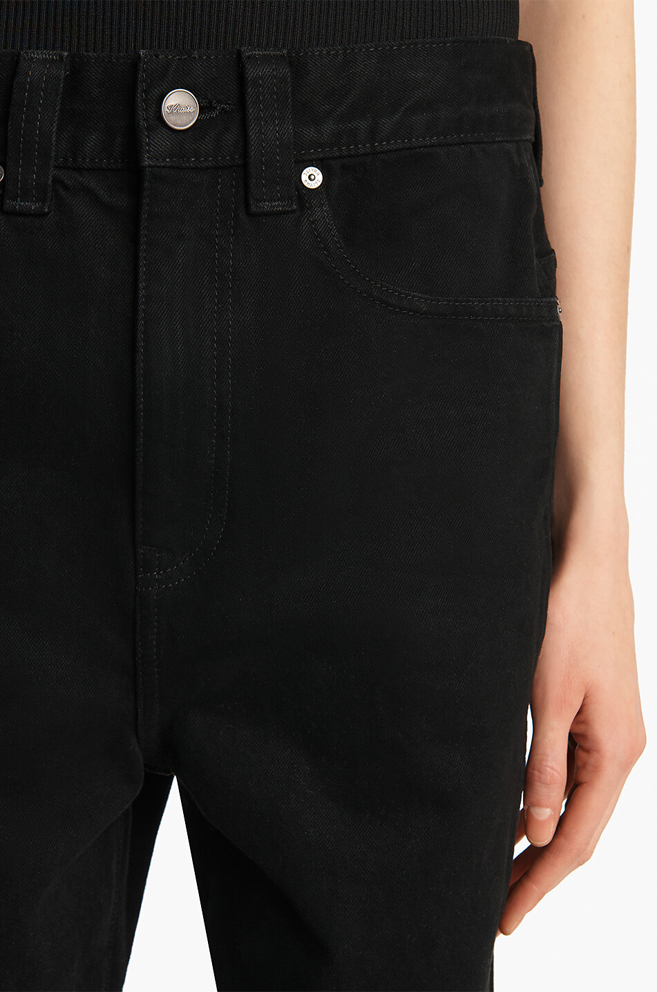 KHAITE Lässige Jeans mit niedriger Taille Bonnie Damen SCHWARZ 5