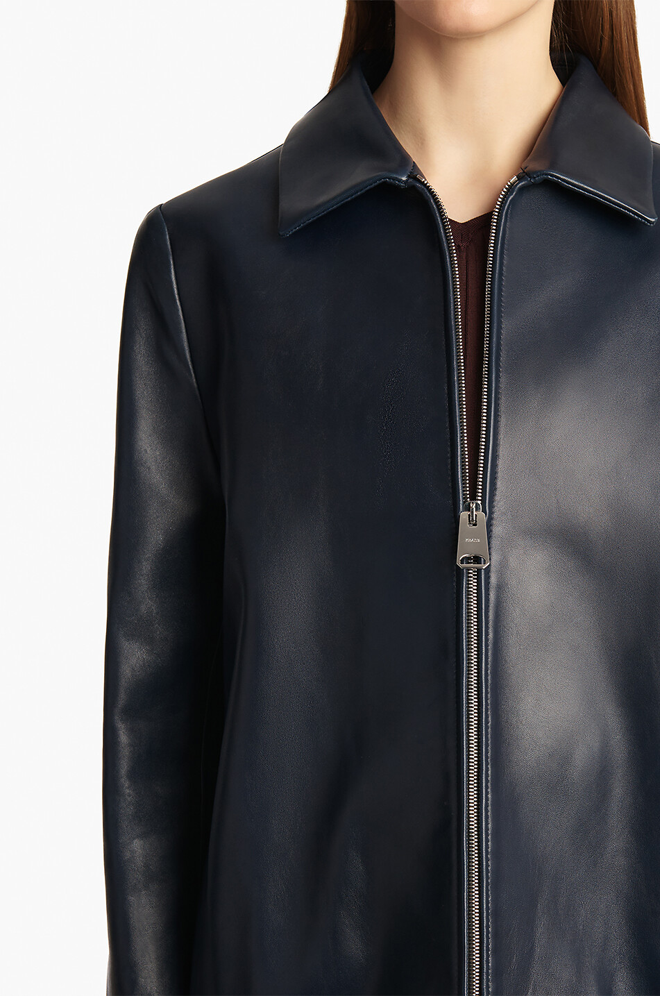 KHAITE Jackson lambskin jacket Women DARK BLUE 3