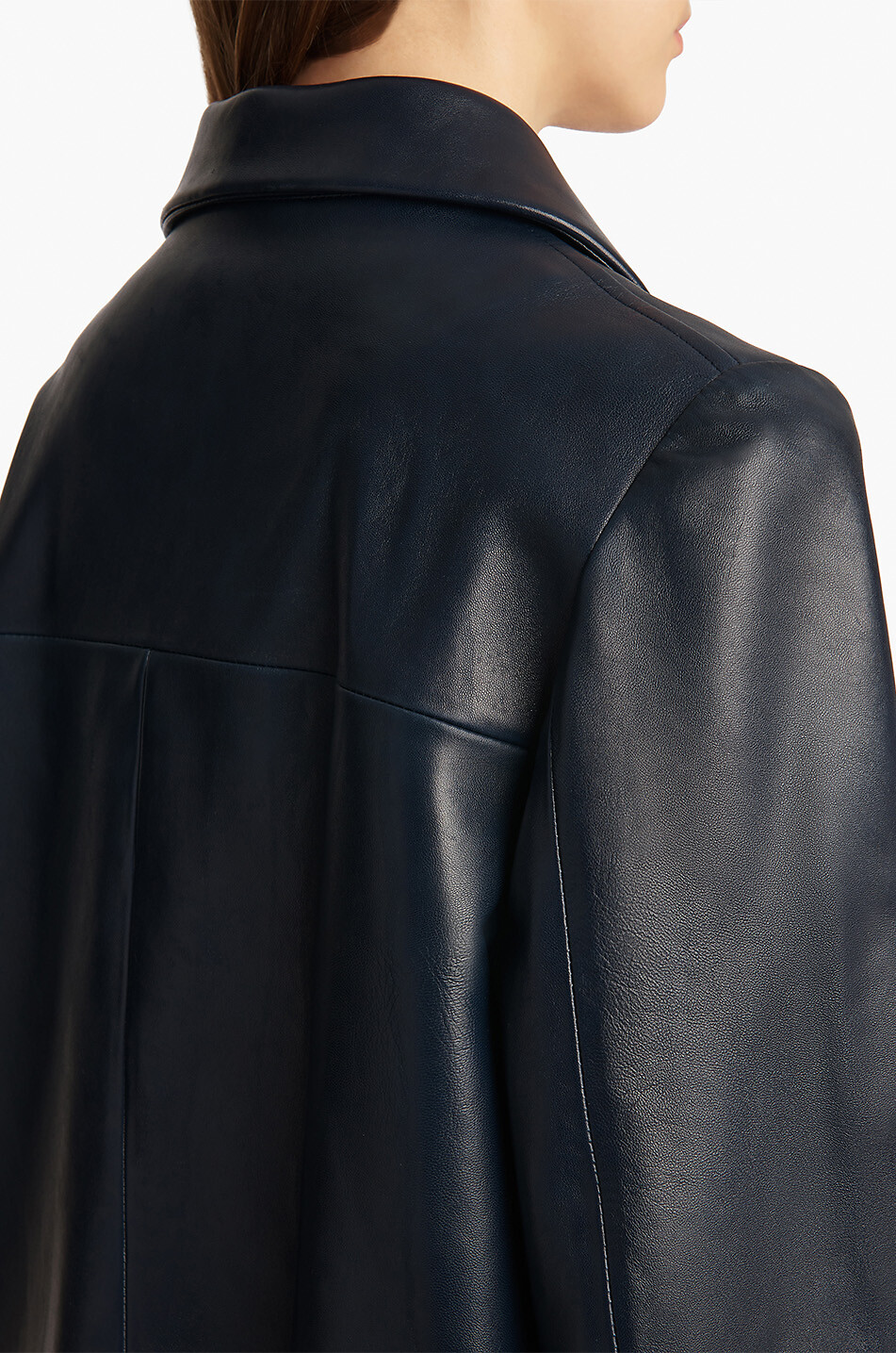 KHAITE Jackson lambskin jacket Women DARK BLUE 4