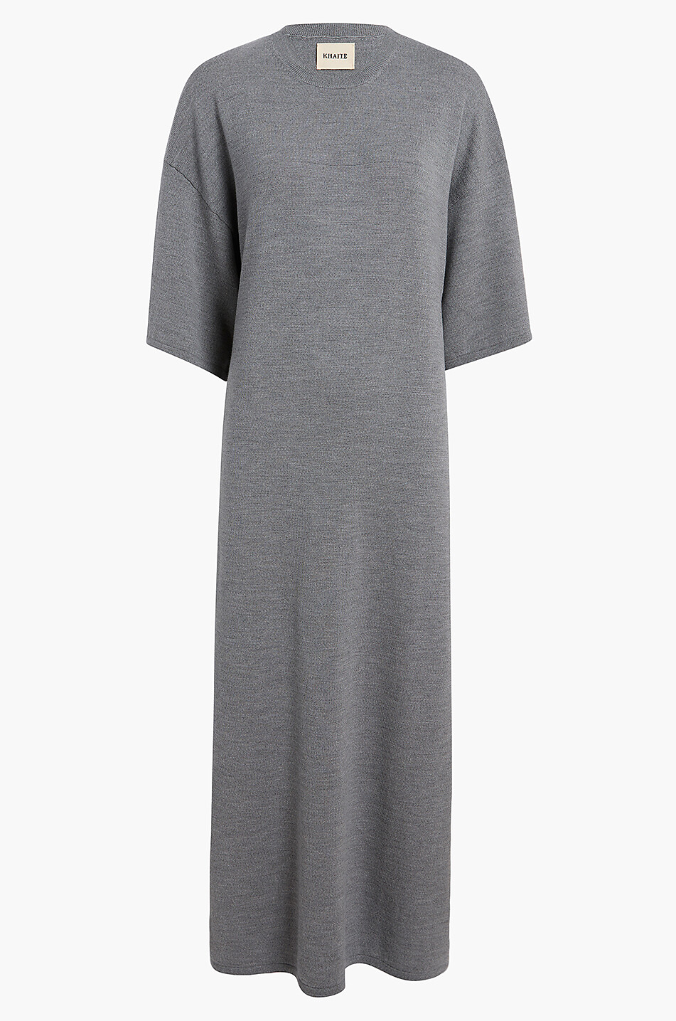 KHAITE Langes Kleid aus Merinowolle Bindi Damen GRAU 1