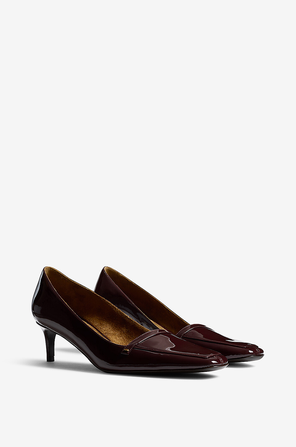 KHAITE Celia 50 patent leather pumps Women DARK RED 2