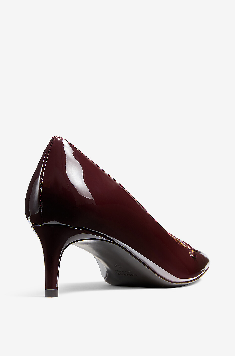 KHAITE Celia 50 patent leather pumps Women DARK RED 4
