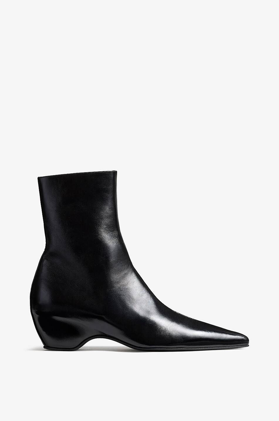 Bottines à bout pointu en cuir lisse Sybil 40