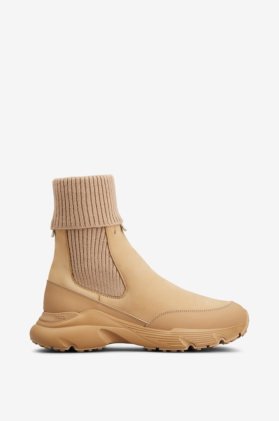 Bottines Chelsea en cuir nubuck et maille Sporty Run