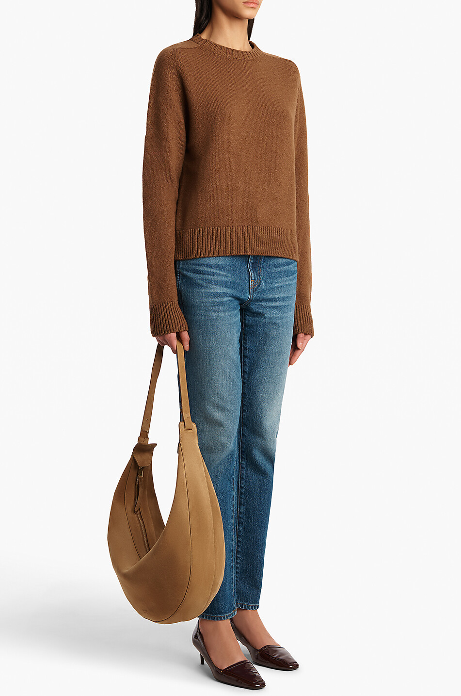 KHAITE Pull à col rond en cachemire Nera Femme MARRON 2
