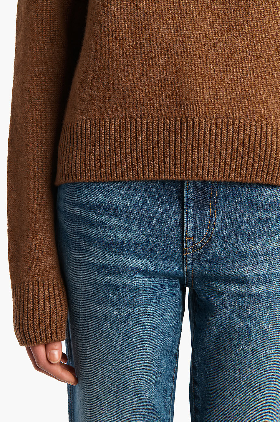 KHAITE Pull à col rond en cachemire Nera Femme MARRON 4