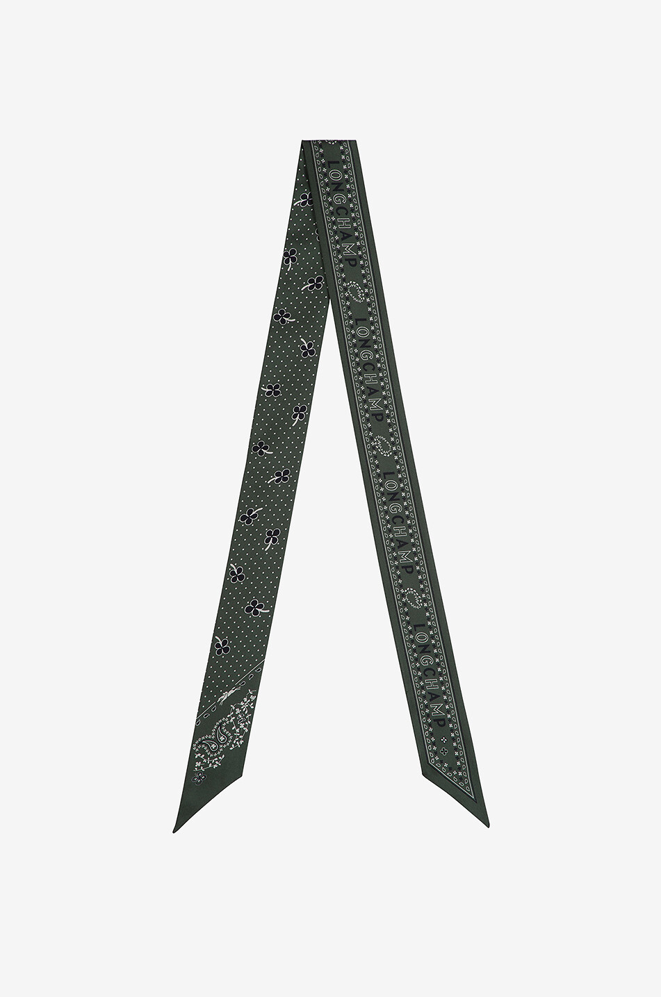 LONGCHAMP Band aus Seide French Bandana Damen GRÜN 1