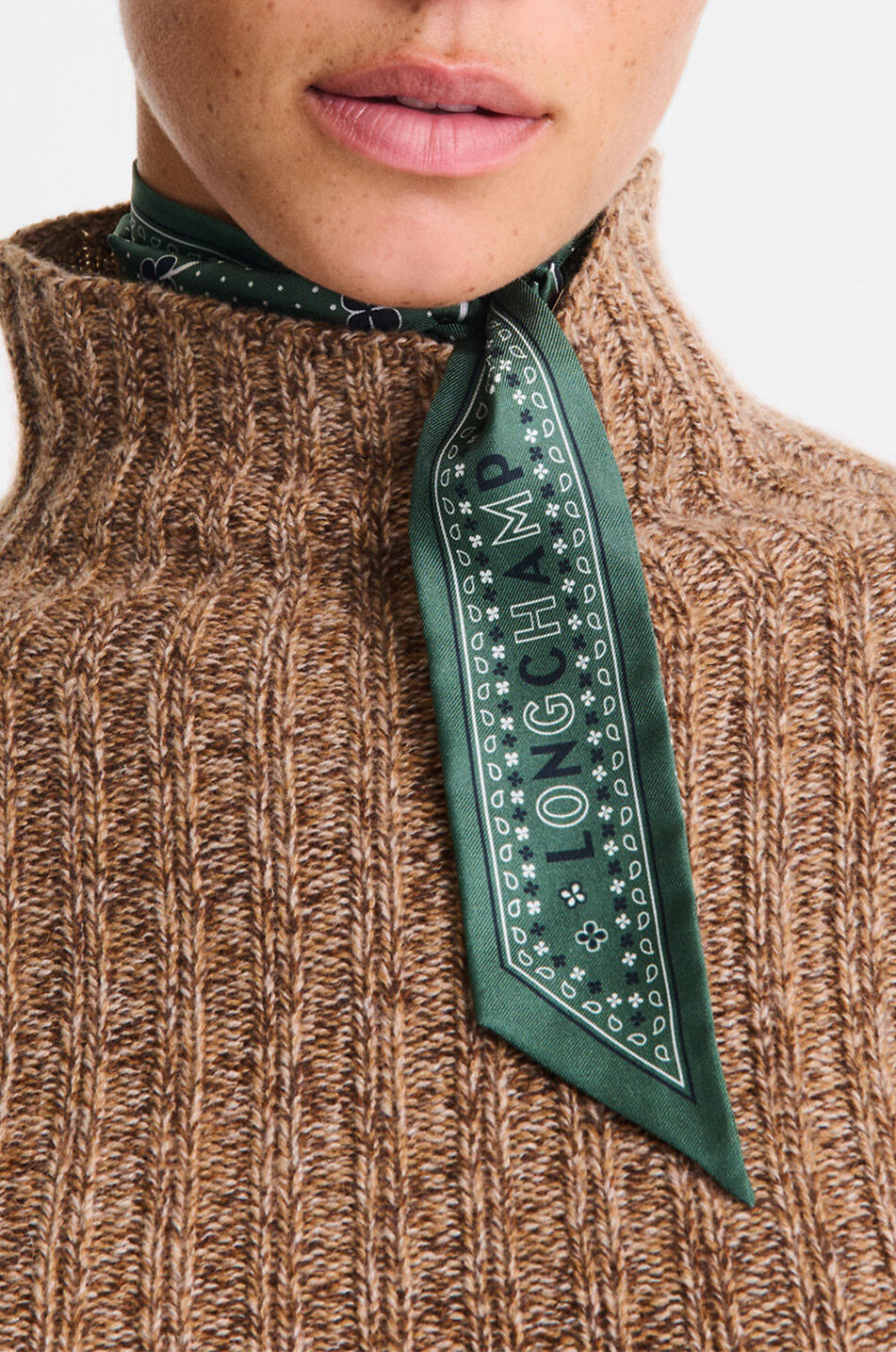 LONGCHAMP Band aus Seide French Bandana Damen GRÜN 2