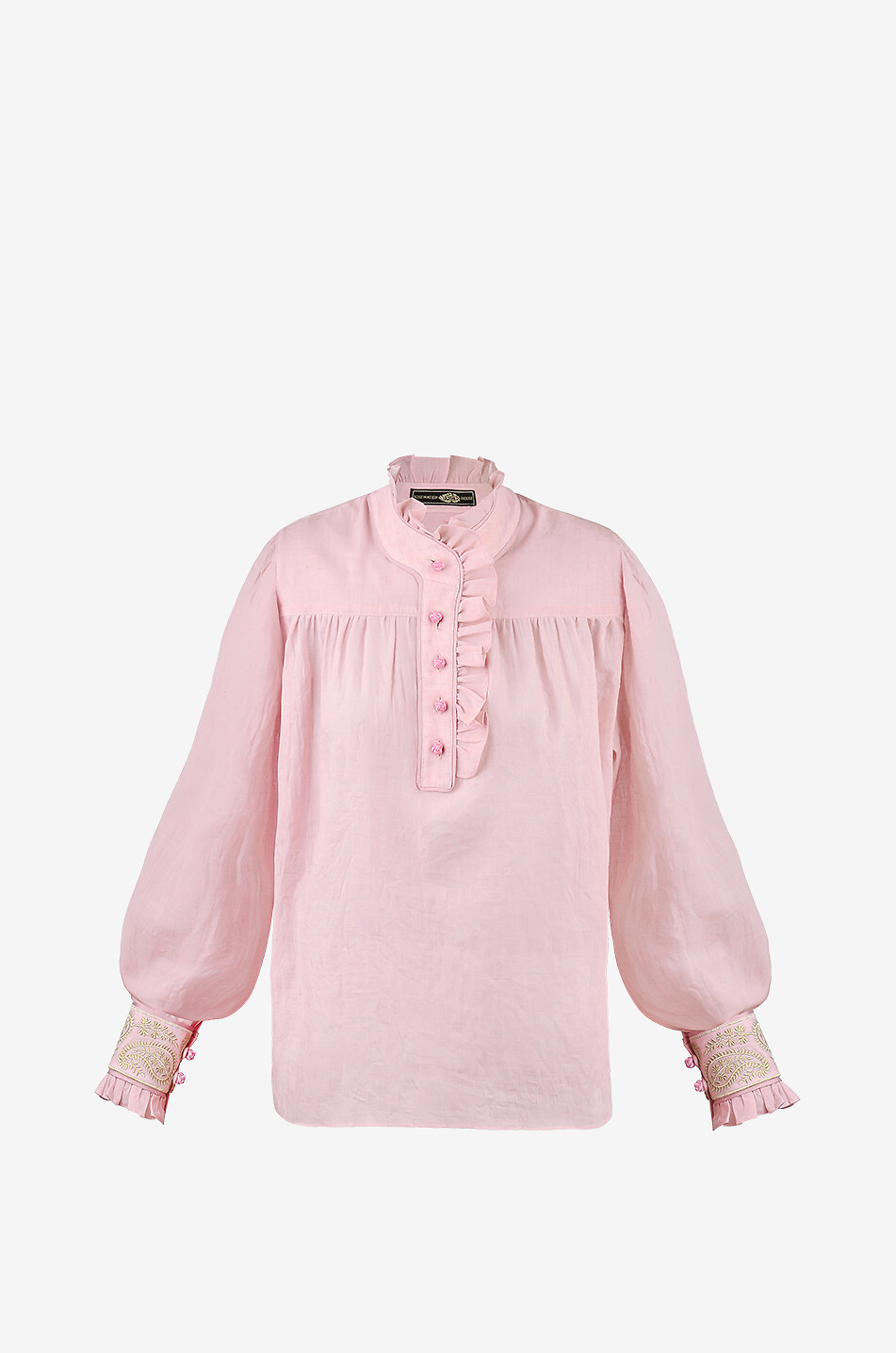 ROSEWATER HOUSE Rüschenbluse aus Voile Cypress Damen ROSA 1
