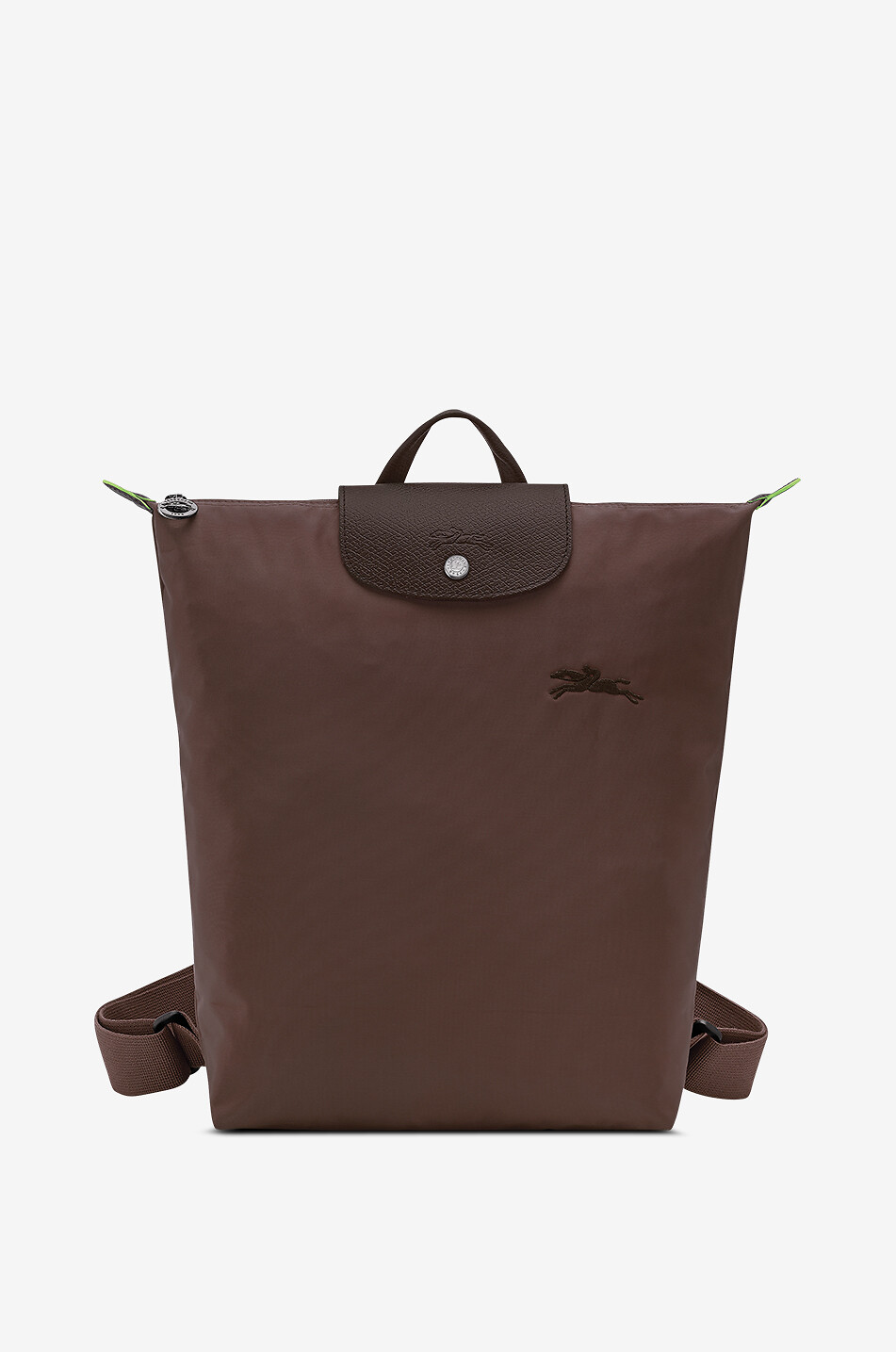 Sac à dos en toile et cuir de Russie Le Pliage Green M
