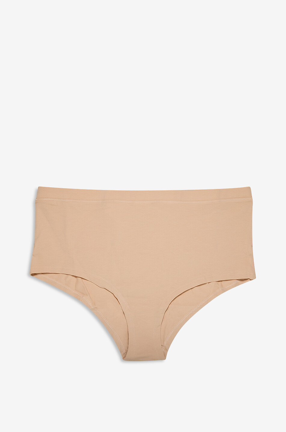 Organic high-rise cotton briefs
