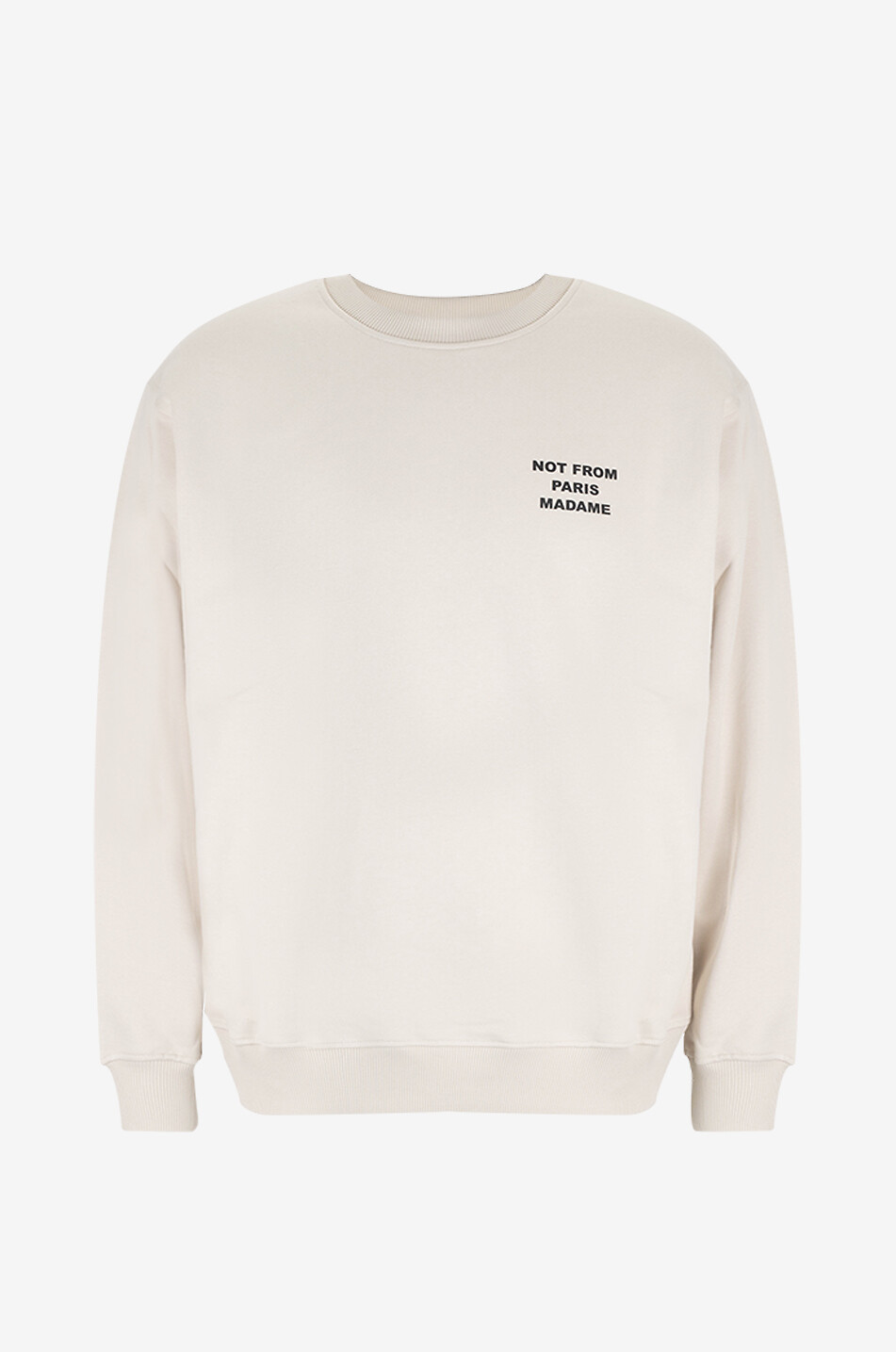 DROLE DE MONSIEUR Rundhalssweatshirt Le sweatshirt Slogan Herren BEIGE 1