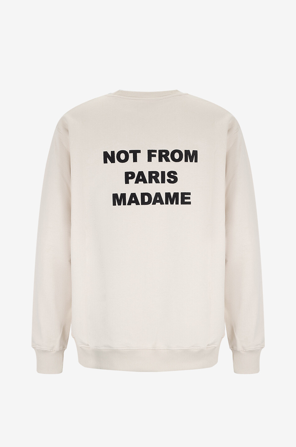 DROLE DE MONSIEUR Rundhalssweatshirt Le sweatshirt Slogan Herren BEIGE 2