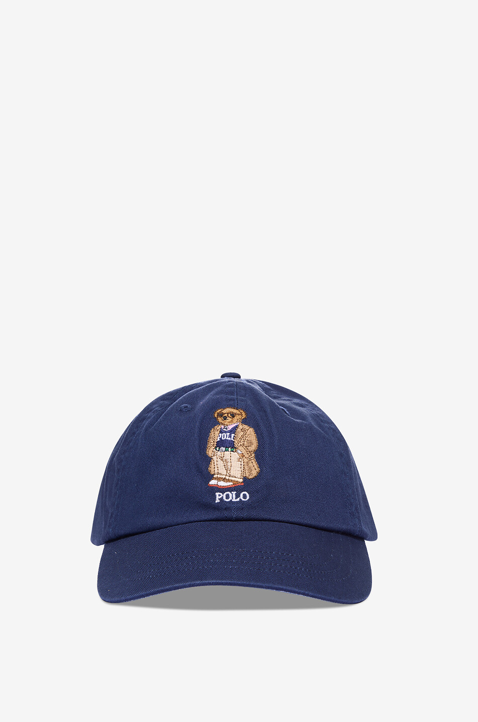Preppy Polo Bear embroidered gabardine baseball cap