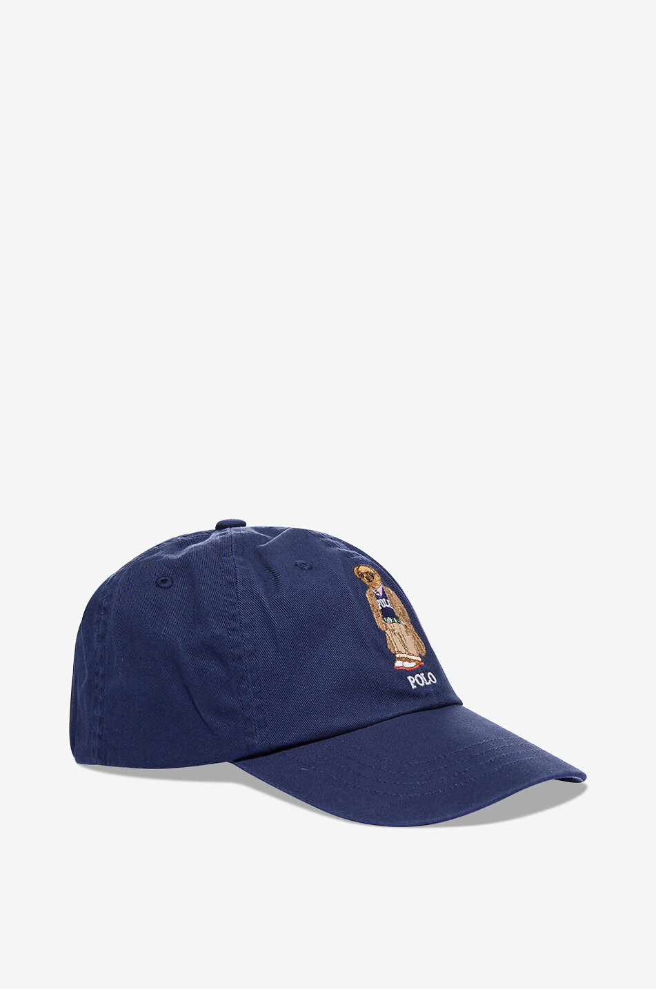 POLO RALPH LAUREN Preppy Polo Bear embroidered gabardine baseball cap Women DARK BLUE 2
